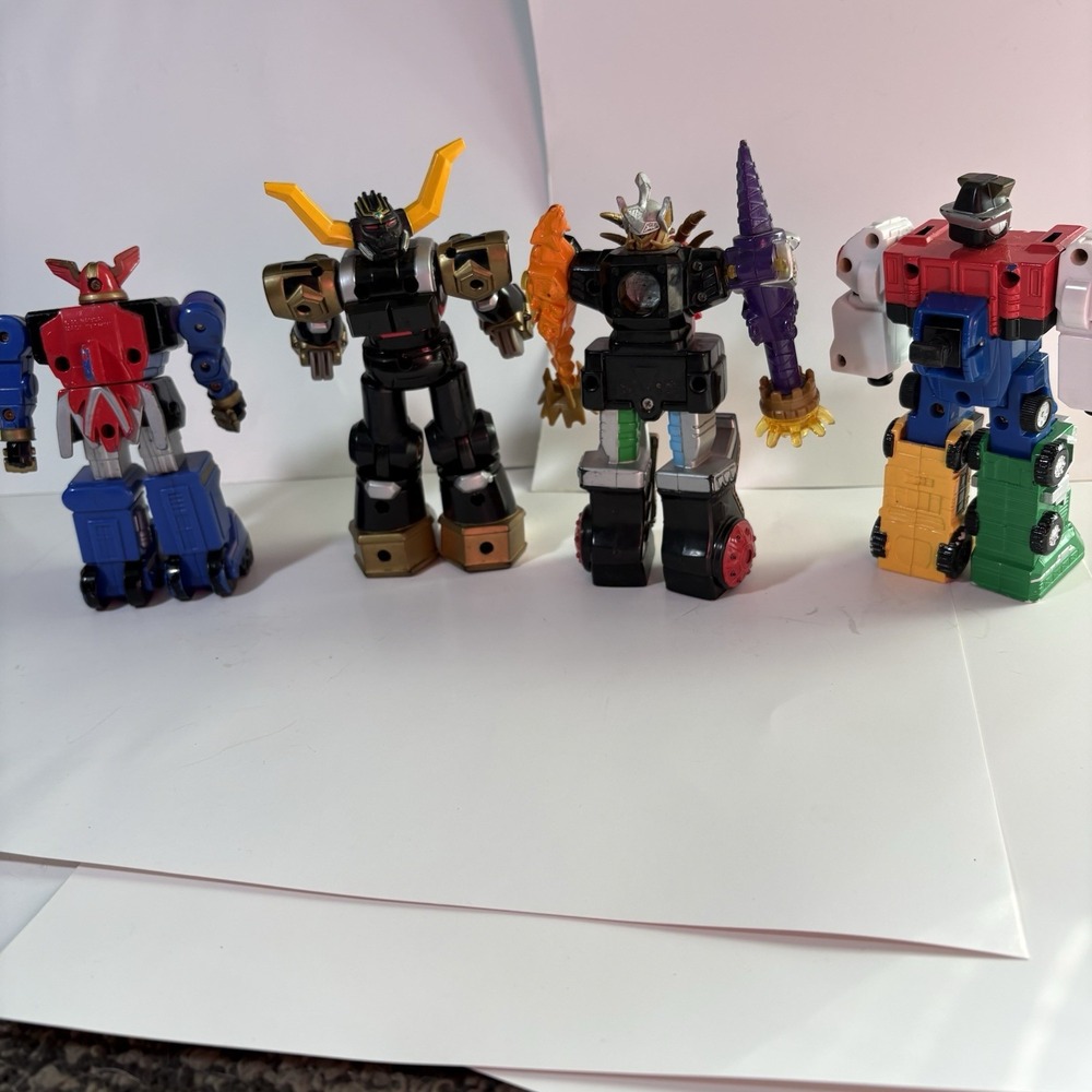 Power Rangers Megazord Lot 6"— Zeo, Torozord, Turbo Rescue, Triceramax